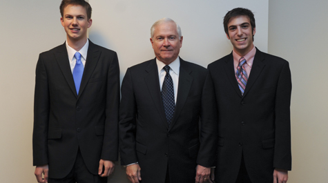 Visiting with the future chancellor